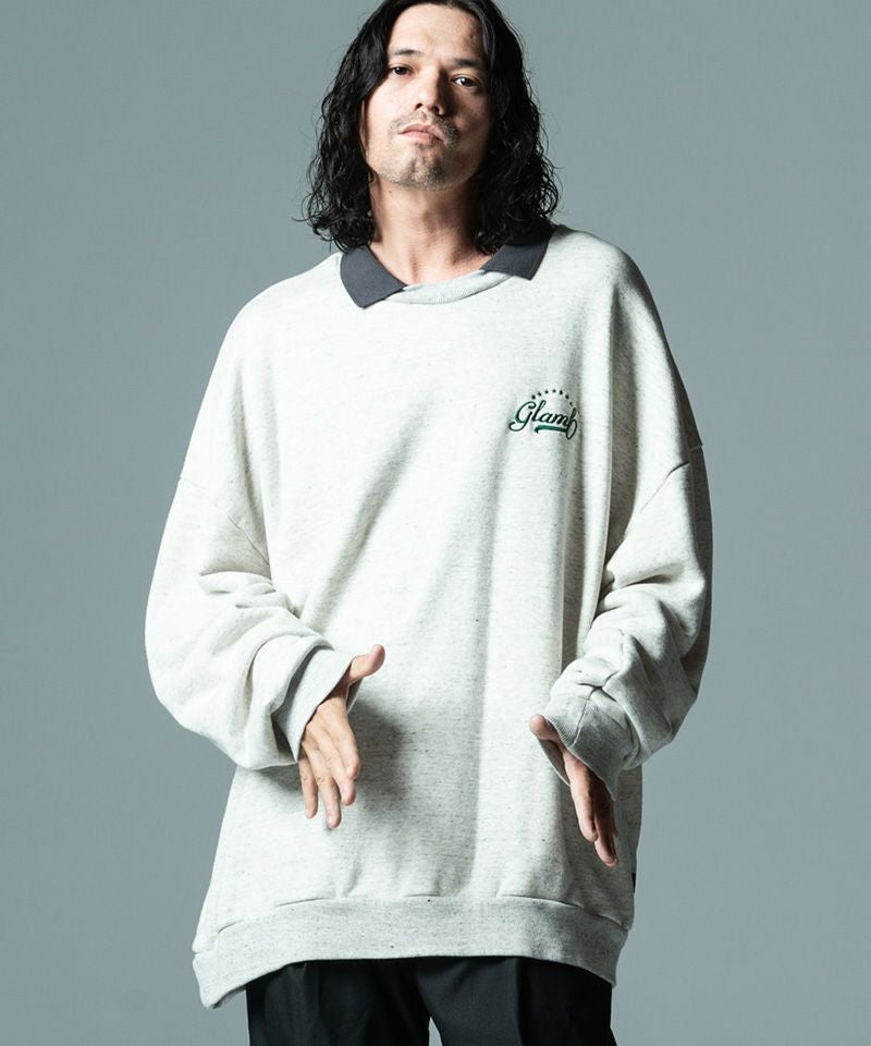 60%OFF【glamb(グラム)】Prep Collar Sweat スウェット プレップカラー