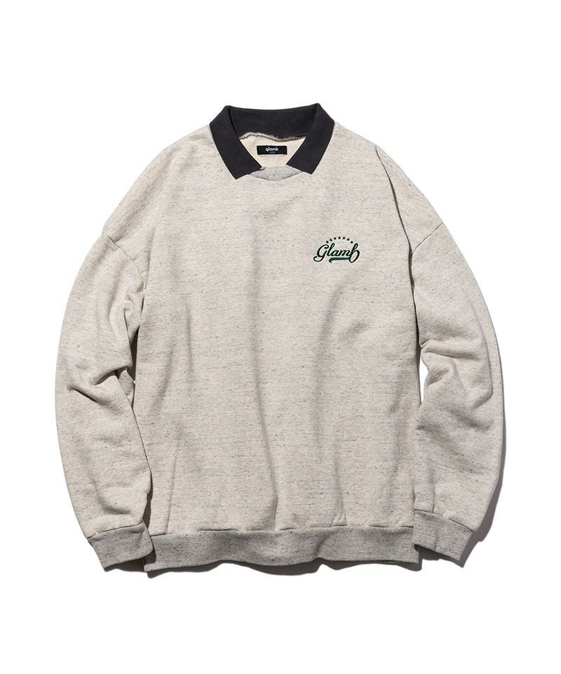 60%OFF【glamb(グラム)】Prep Collar Sweat スウェット プレップカラー 