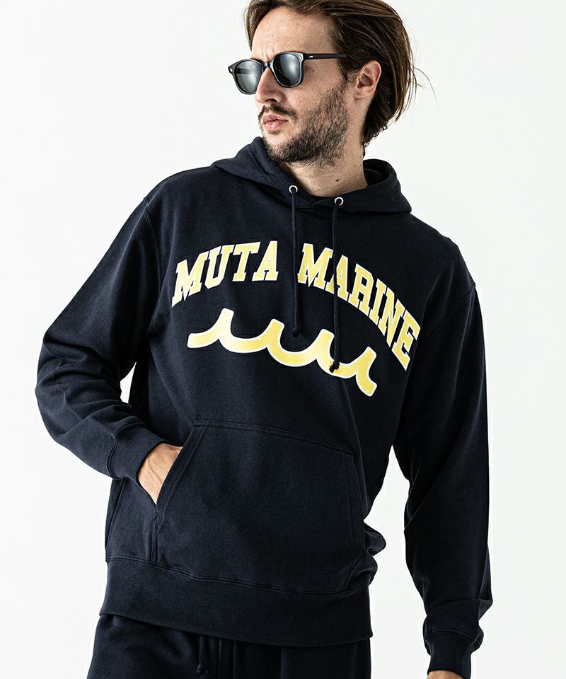 ACANTHUS アカンサス× muta MARINE パーカー ACANTHUS x muta MARINE College Logo Hooded Sweatshirt [全5色
