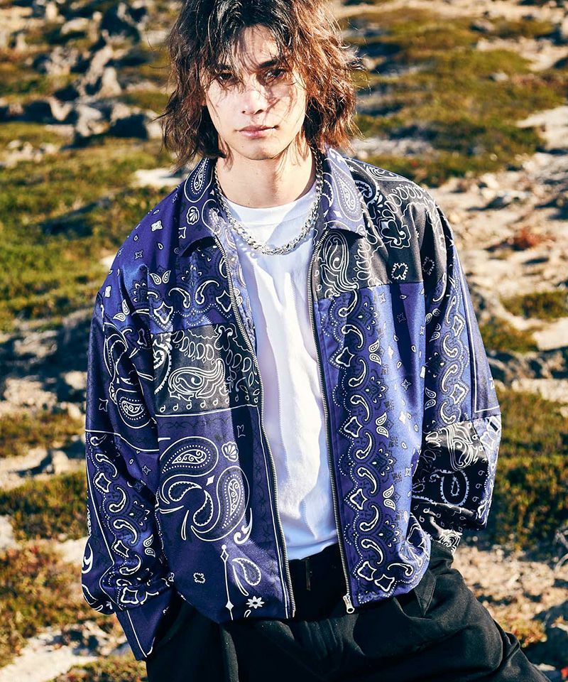 60%OFF【glamb(グラム)】Big Paisley Blouson ビッグペイズリー