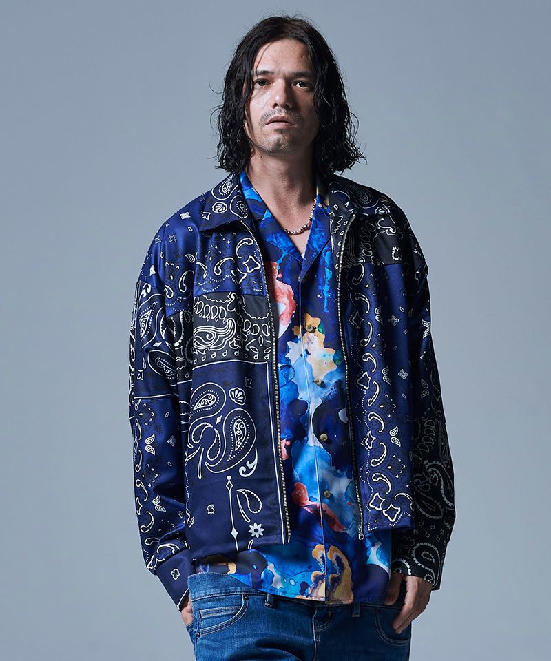 Glamb ブルゾン アウター Big Paisley Blouson 60%OFF【glamb(グラム)】Big Paisley Blouson ビッグペイズリー