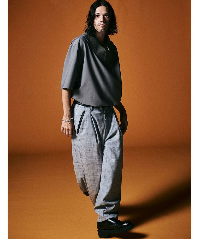 50%OFF【glamb(グラム)】Windowpane Easy Pants ウィンドウペーン