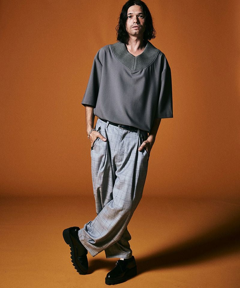 50%OFF【glamb(グラム)】Windowpane Easy Pants ウィンドウペーン
