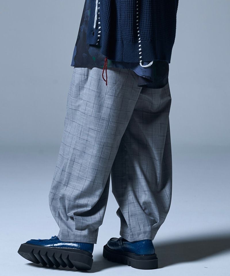 50%OFF【glamb(グラム)】Windowpane Easy Pants ウィンドウペーン