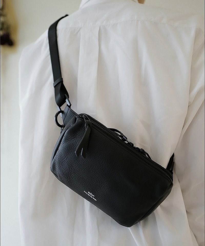 waku(ワク)】『KURO Series』 ミニスクエアボディBAG バッグ(WK-0028