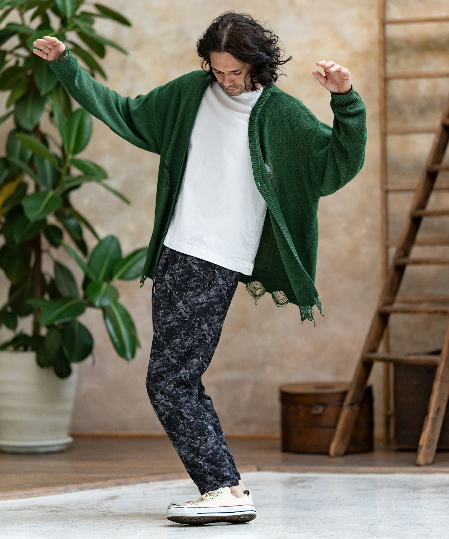 2weyダメージカーディガン FREAK'S STORE（フリークスストア） カーディガン ダメージニット