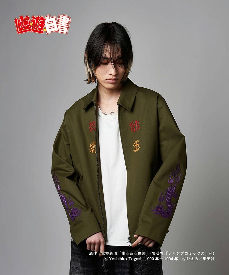 希少　glamb グラム スカジャン 天使 悪魔 キリスト エンジェル　即完売品 glamb グラム スカジャン 天使と悪魔 キリスト ネイビー 希少サイズ4