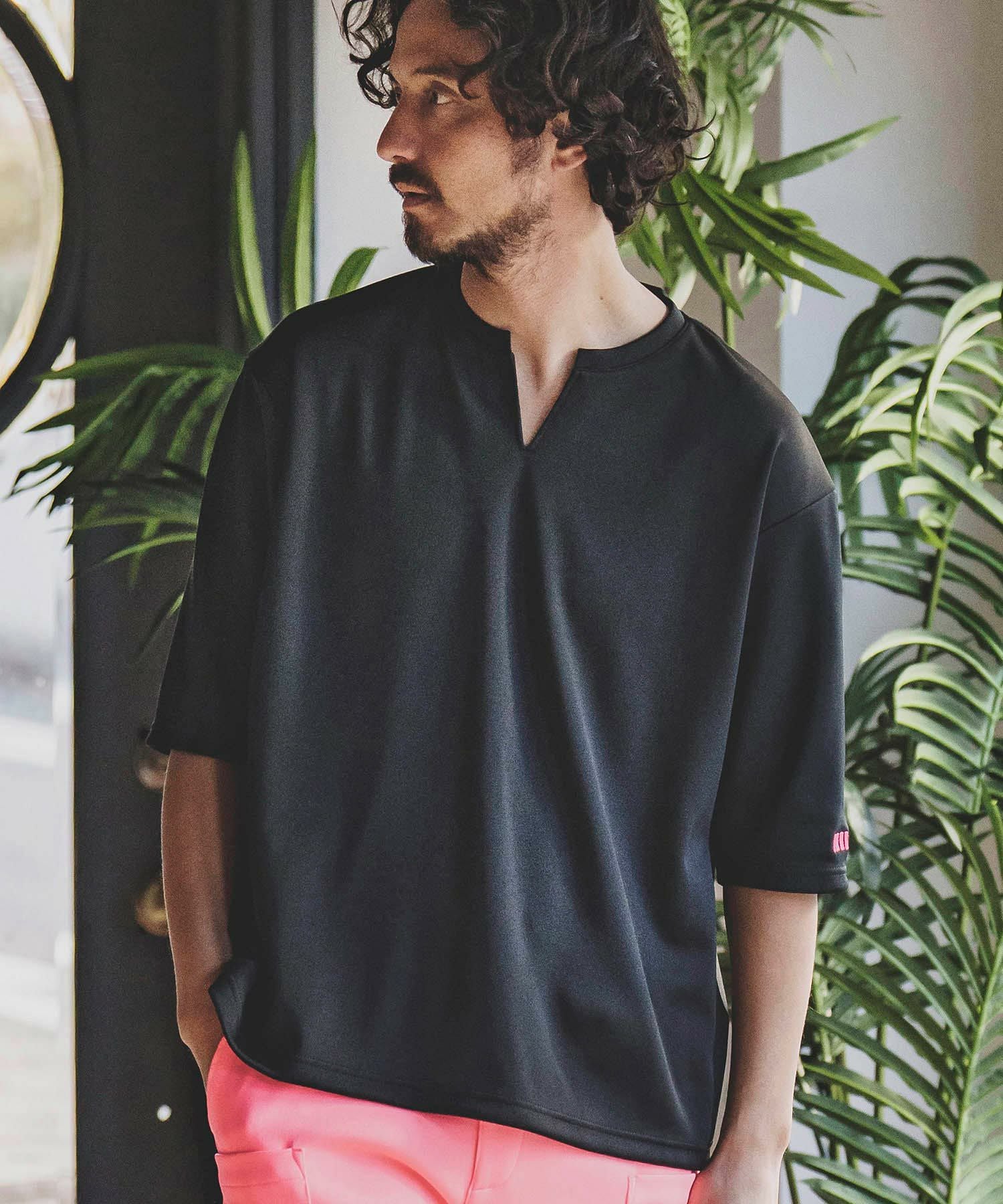 felkod(フィルコッド)】Key Neck Over Size Tee Tシャツ(F23N130