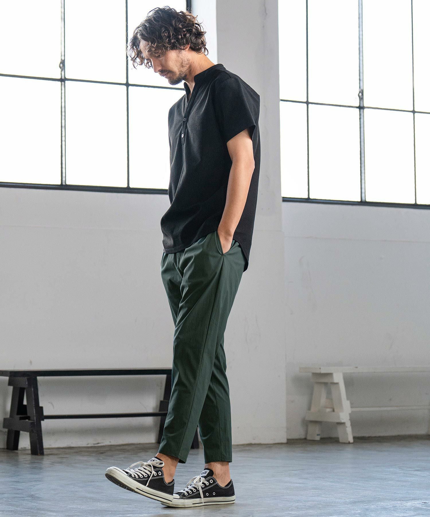 Magine(マージン)】STRETCH NYLON TAPERED PANTS テーパードパンツ(MGN