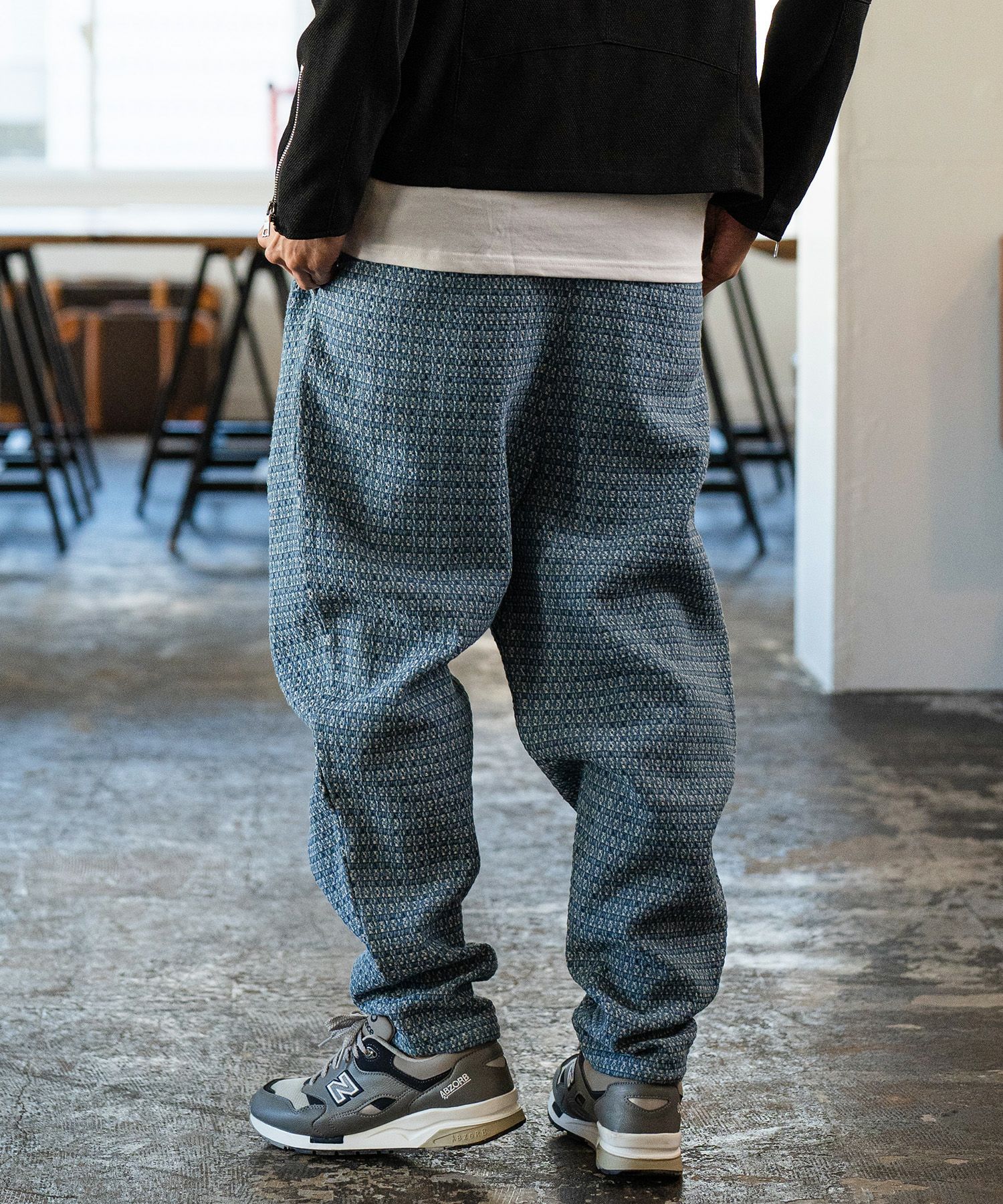 【CAMBIO】Denim Jacquard Jogger Pants /Ｓ CAMBIO(カンビオ)】Denim Jacquard Jogger Pants ジョガーパンツ