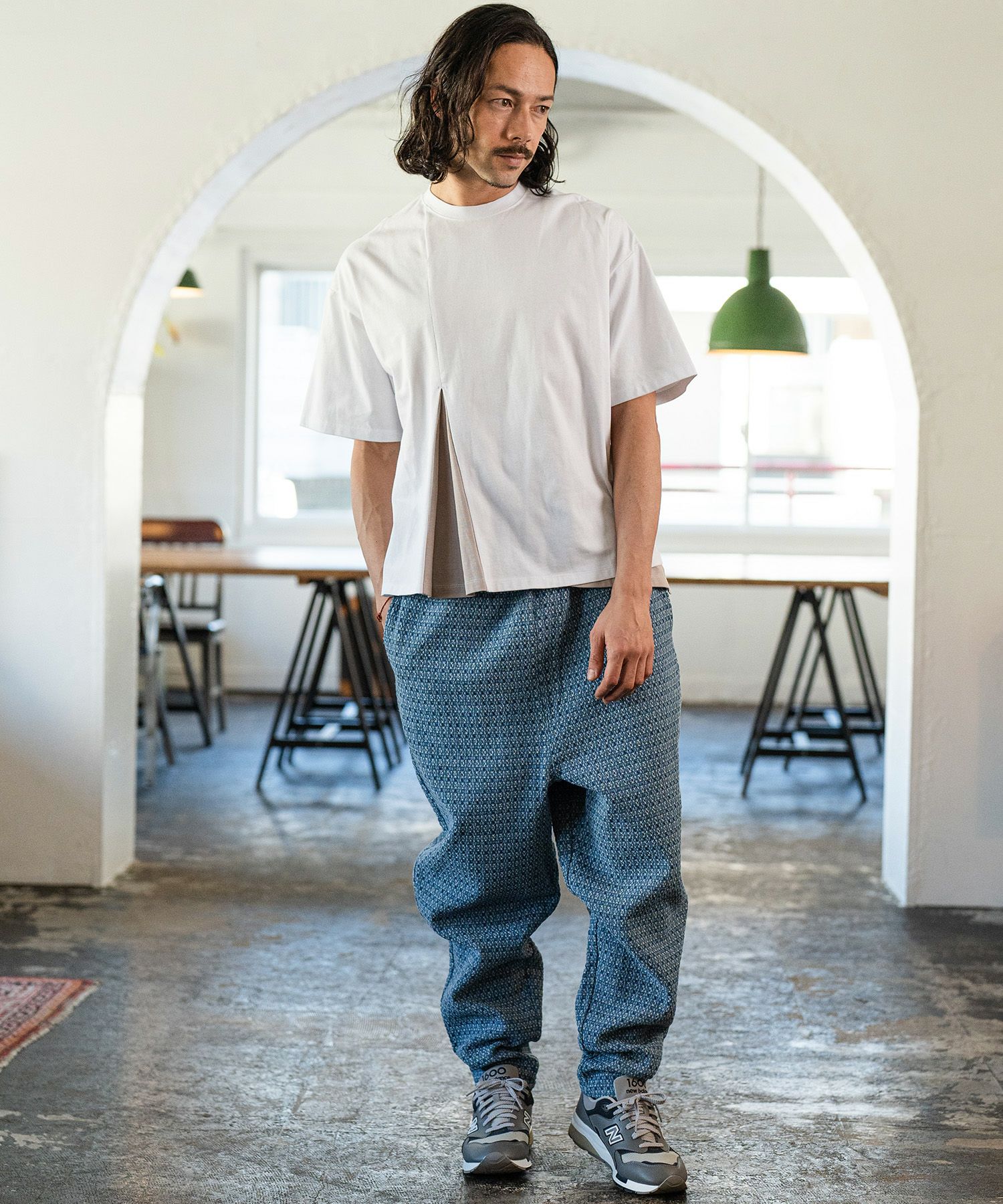 【CAMBIO】Denim Jacquard Jogger Pants /Ｓ 一部サイズカラー予約販売7月上旬～中旬入荷】【CAMBIO(カンビオ