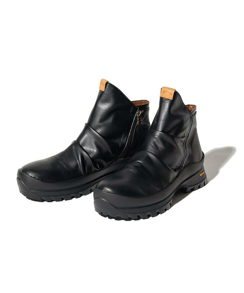 30%OFF【glamb(グラム)】Side Zip Drape Boots サイドジップドレープ