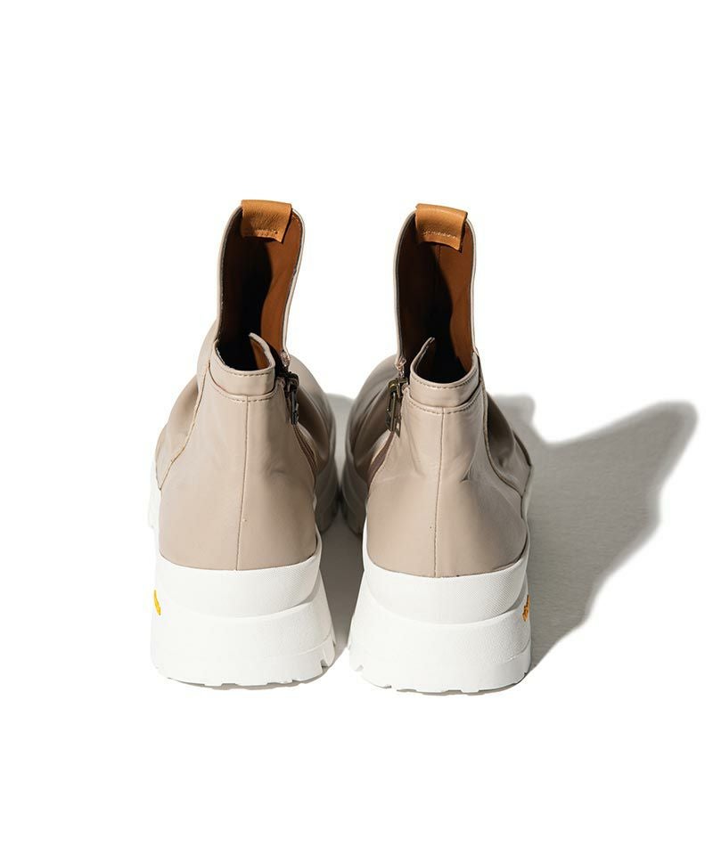 30%OFF【glamb(グラム)】Side Zip Drape Boots サイドジップドレープ