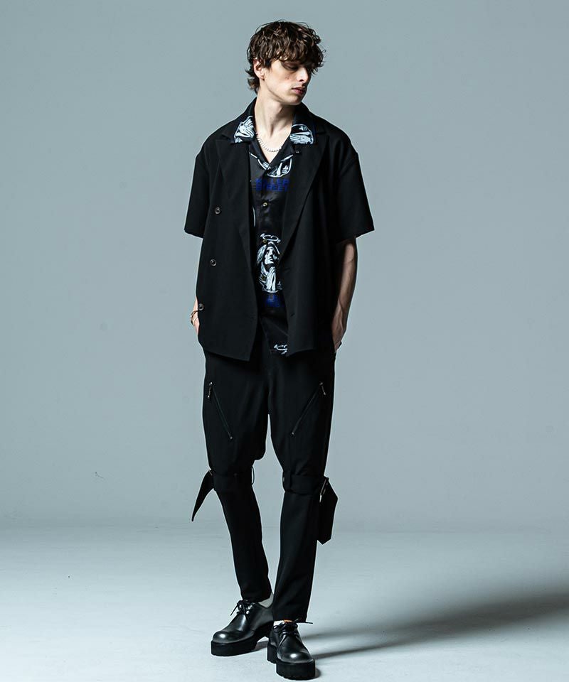 60%OFF【glamb(グラム)】Half Sleeves Double JKT ハーフスリーブ