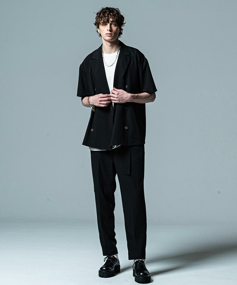 60%OFF【glamb(グラム)】Half Sleeves Double JKT ハーフスリーブ