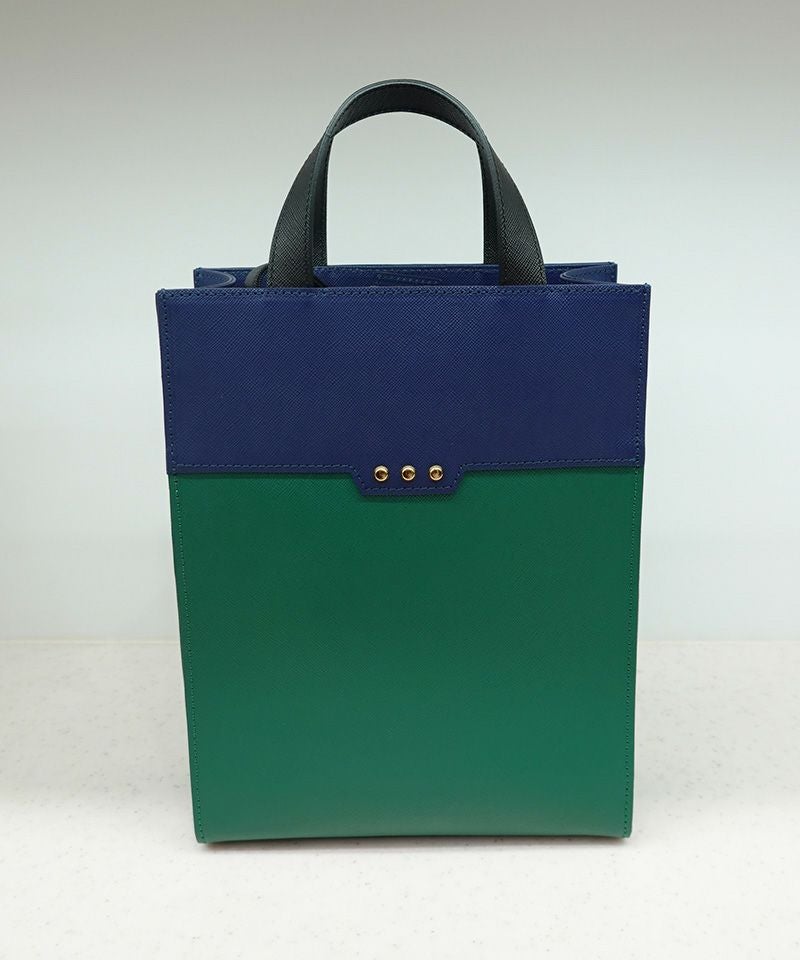 CULLNI(クルニ)】 Leather vertical mini tote bag トートバッグ(BG
