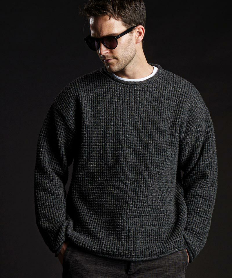 60%OFF【wjk】waffle roll crew knit ニット(6312 kw53c) | CAMBIO