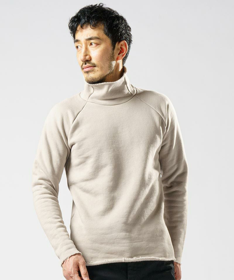 wjk】heavy weight mock neck(brushed lining) モックネックカットソー