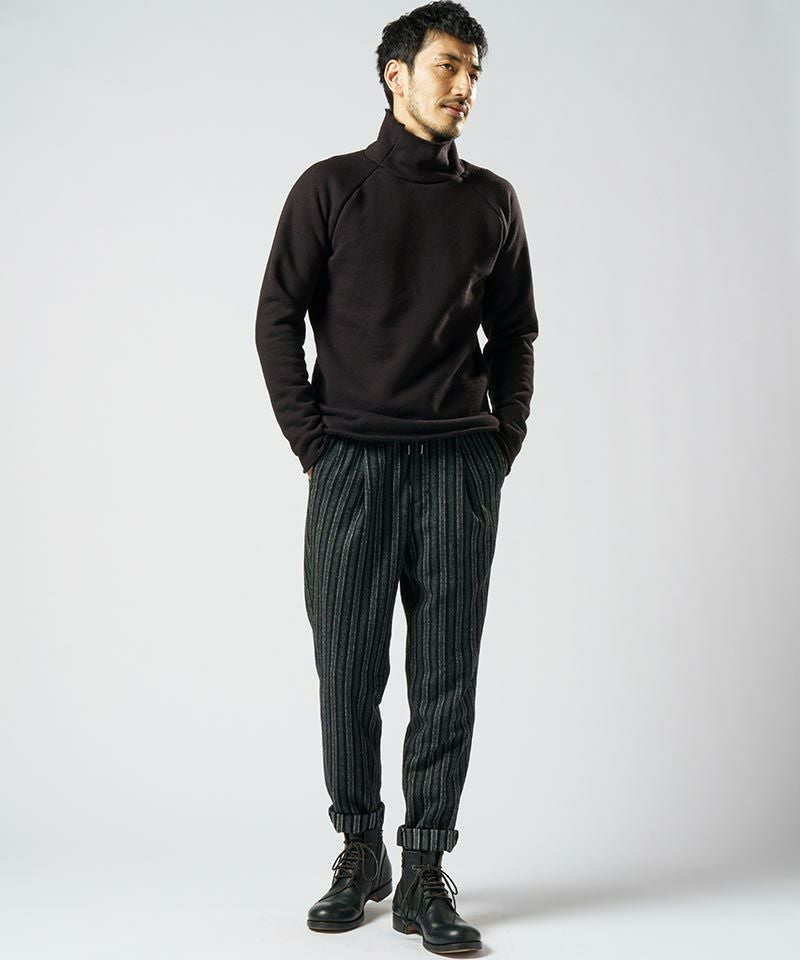 wjk】heavy weight mock neck(brushed lining) モックネックカットソー