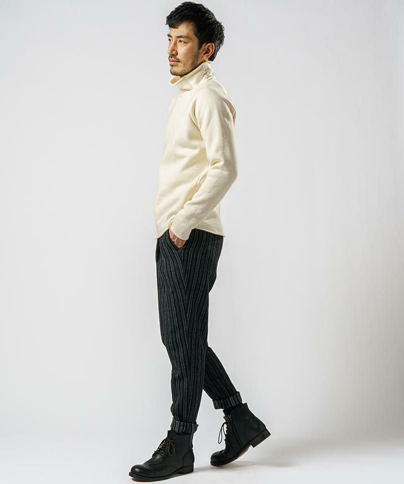 wjk】heavy weight mock neck(brushed lining) モックネックカットソー