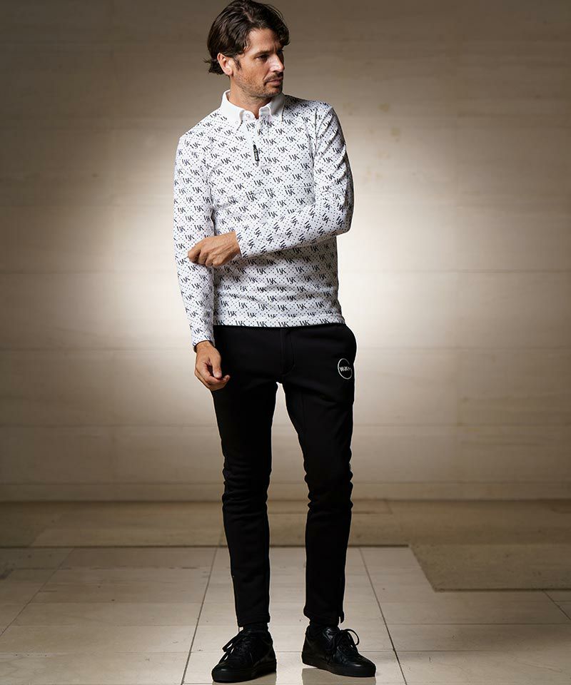 70%OFF【wjk】GOLF-WJKG-patterned long sleeve polo shirt ポロシャツ