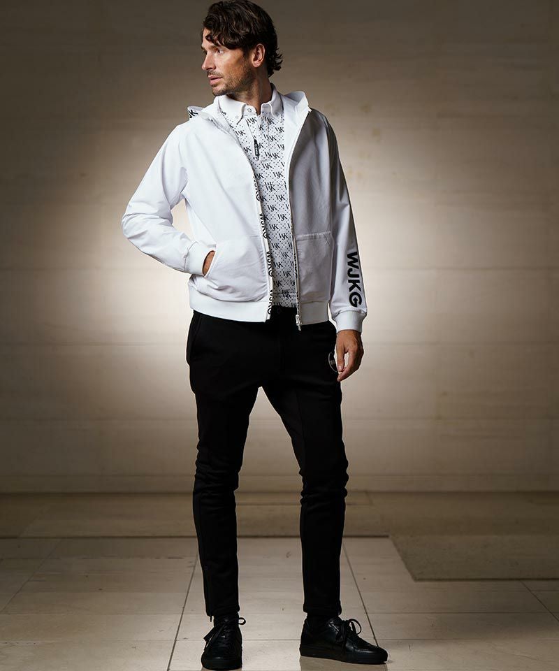 70%OFF【wjk】GOLF-WJKG-patterned long sleeve polo shirt ポロシャツ
