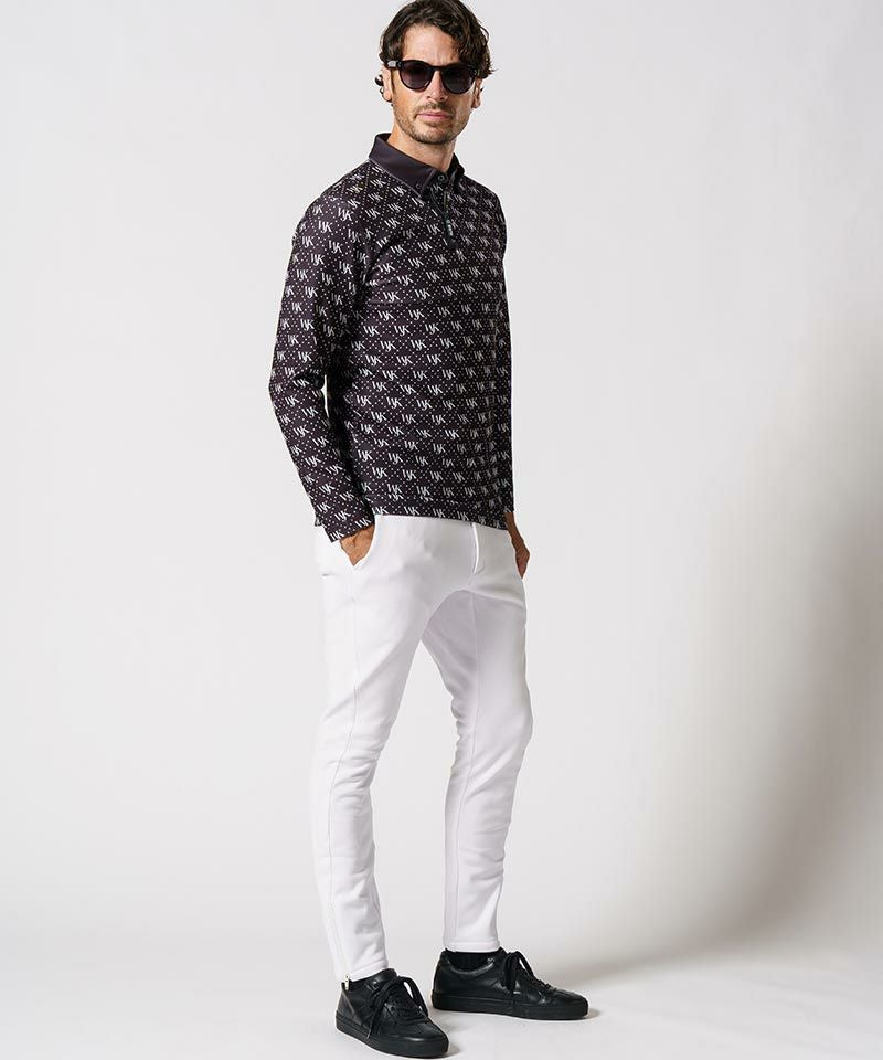 70%OFF【wjk】GOLF-WJKG-patterned long sleeve polo shirt ポロシャツ