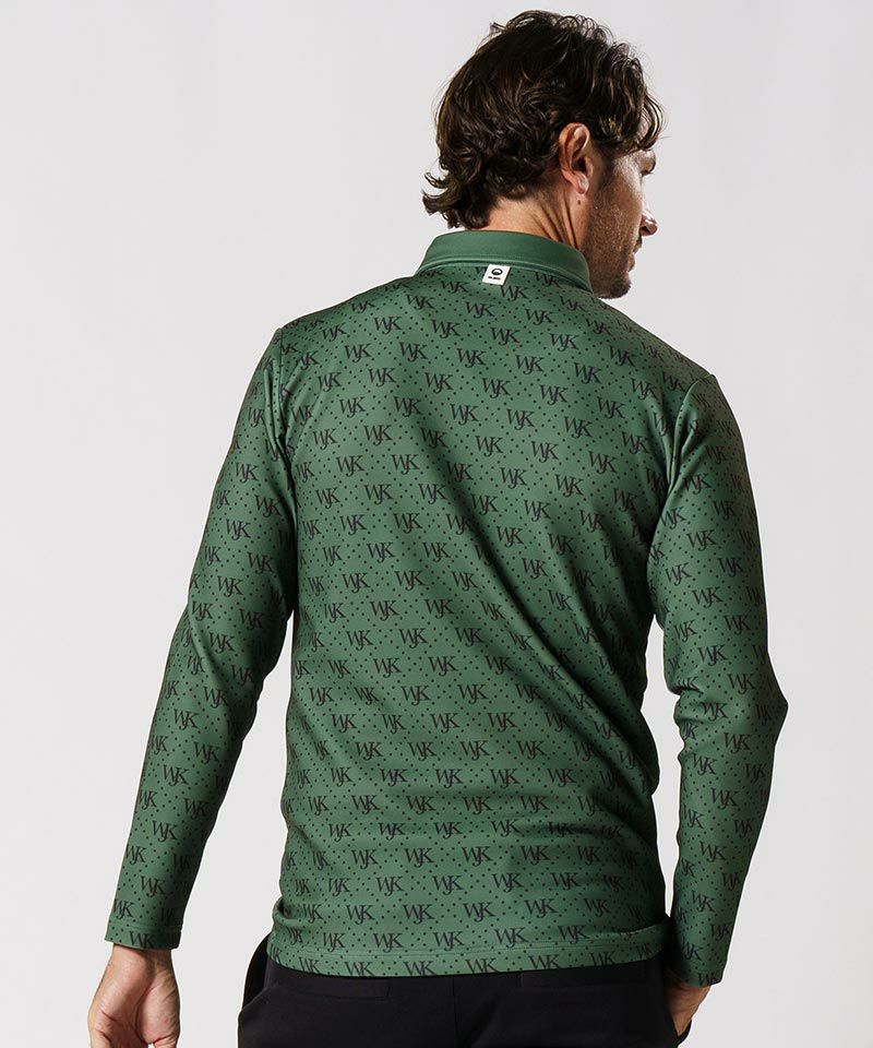70%OFF【wjk】GOLF-WJKG-patterned long sleeve polo shirt ポロシャツ