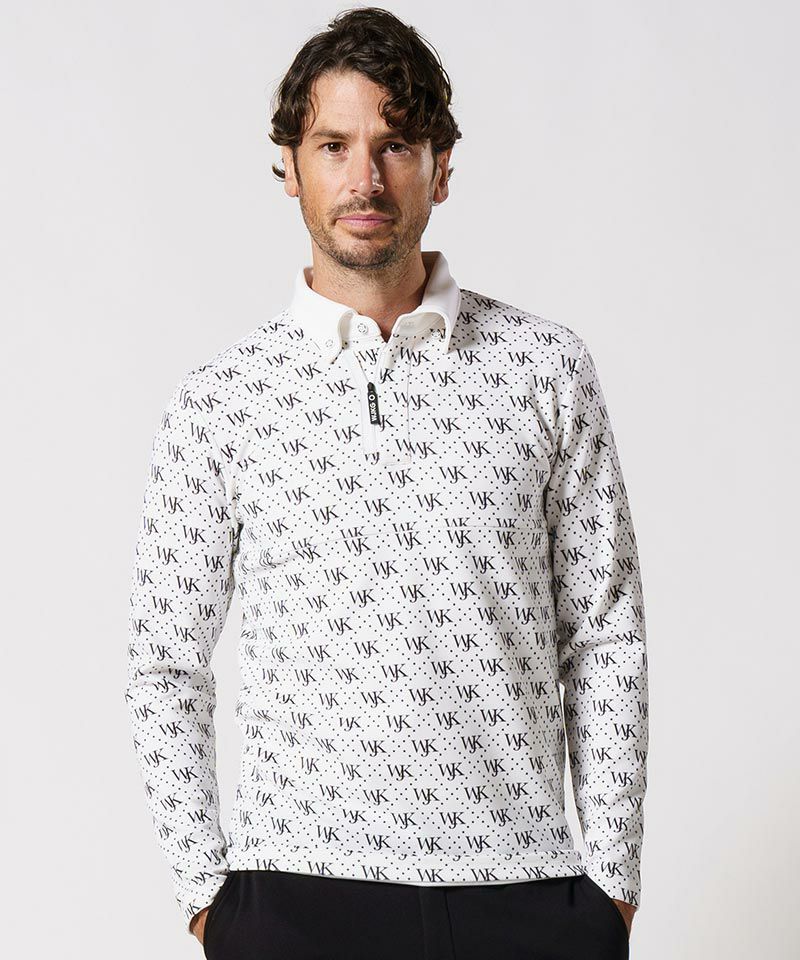 70%OFF【wjk】GOLF-WJKG-patterned long sleeve polo shirt ポロシャツ