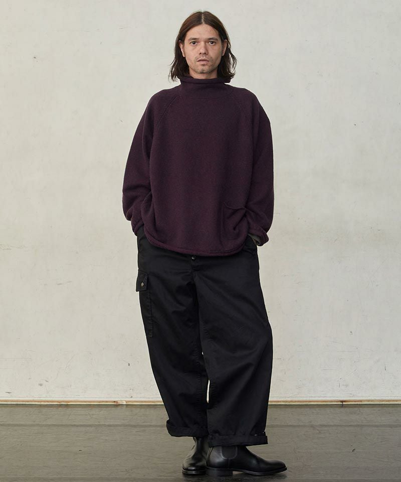 パンツ ego tripping WIDE FOLD BACK TROUSERS EGO TRIPPING(エゴトリッピング)】Sporuge ウールパンツ(626507