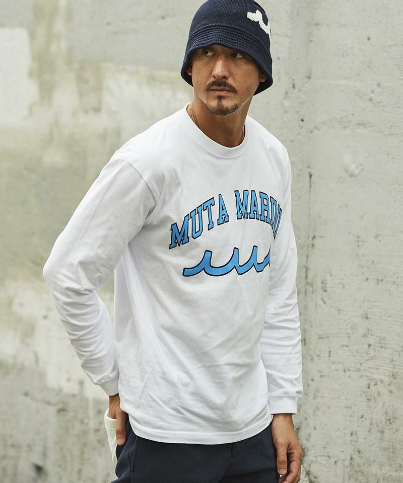 MUTA ACANTHUS コラボカットソー Lサイズ ACANTHUS(アカンサス)】muta College Logo L-S Tee カットソー(MA2337