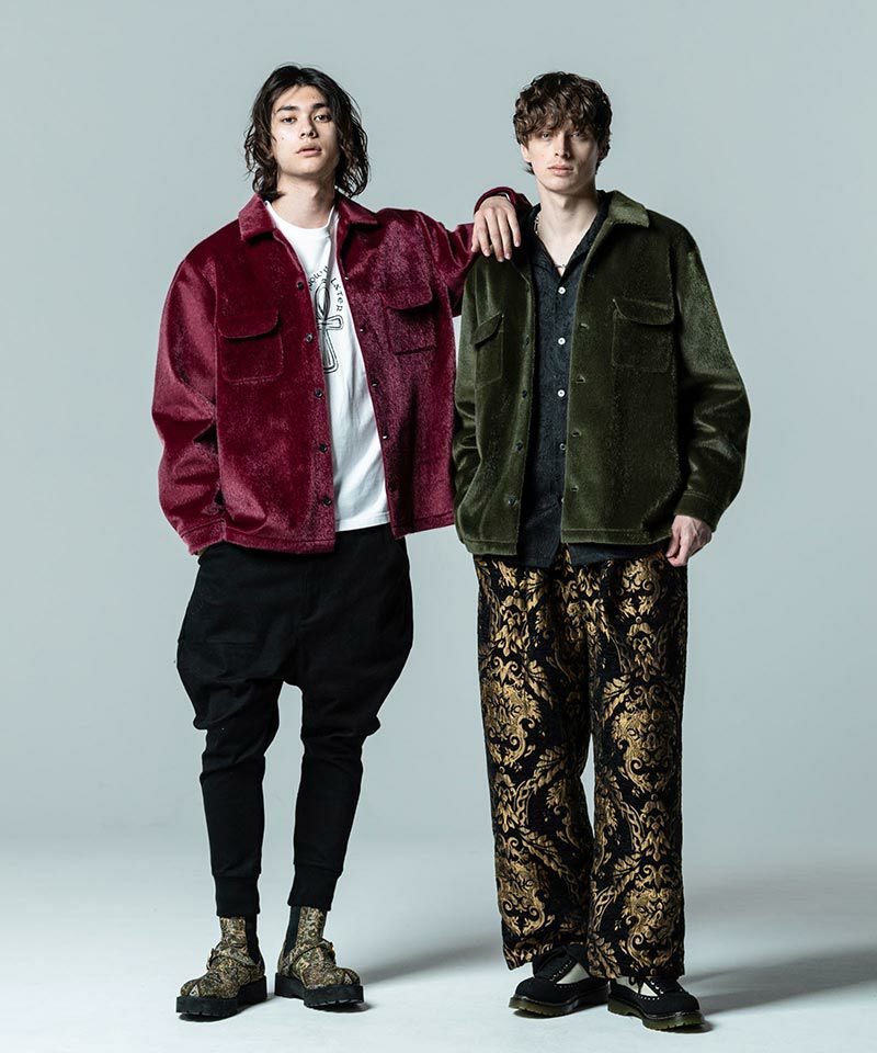 30%OFF【glamb(グラム)】Synth Haircalf SH シンセヘアカーフシャツ