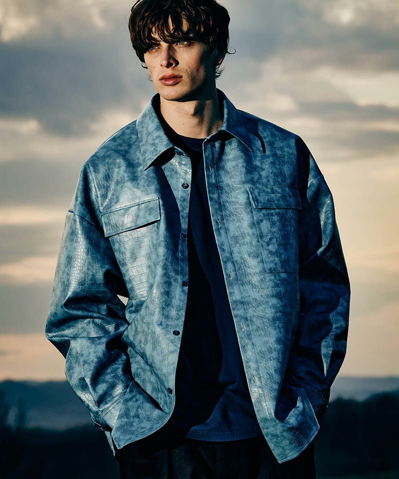 英国製 バーバリー プローサム Pittards社最高級レザーシャツ 38 2026年最新】BURBERRY PRORSUM メンズ レザージャケット・ライダースの
