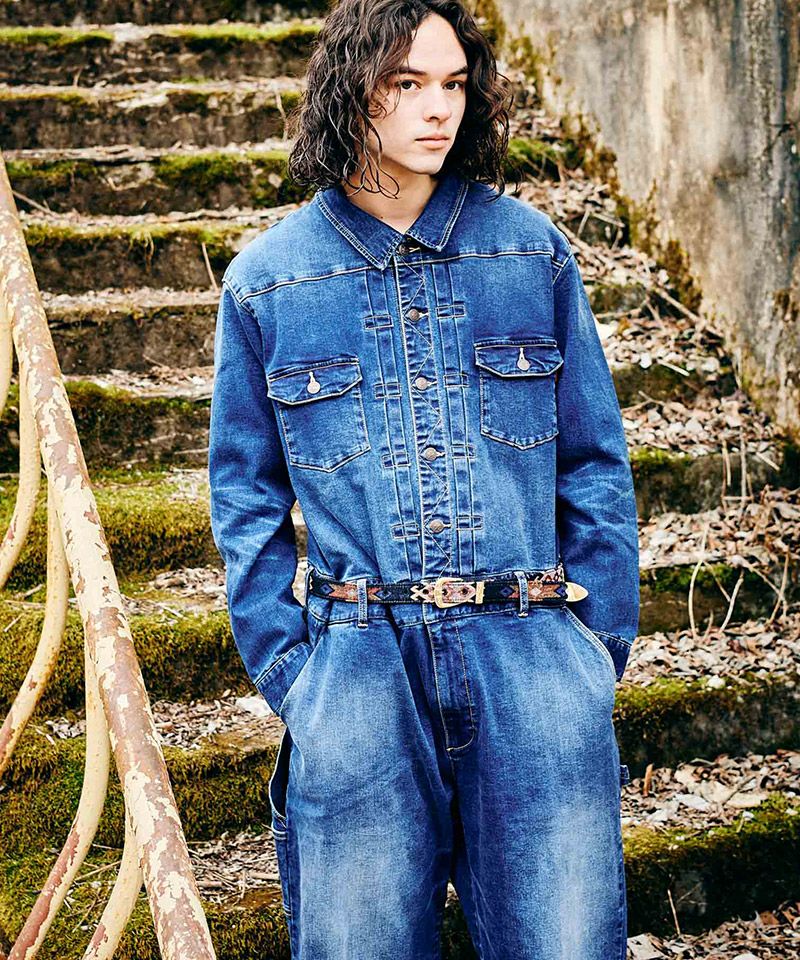 30%OFF【glamb(グラム)】Oversized Denim All in One オーバーサイズ