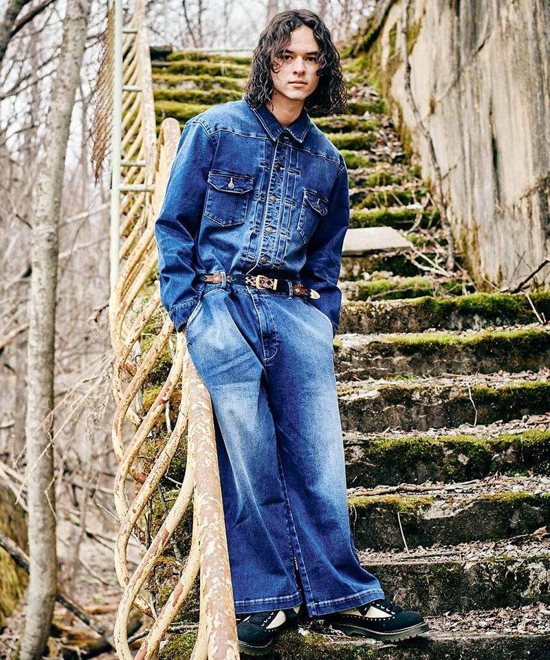 30%OFF【glamb(グラム)】Oversized Denim All in One オーバーサイズ