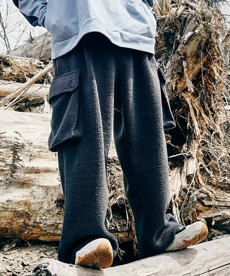 50%OFF【glamb(グラム)】Boa Cargo Pants ボアカーゴパンツ(GB0323-P12 