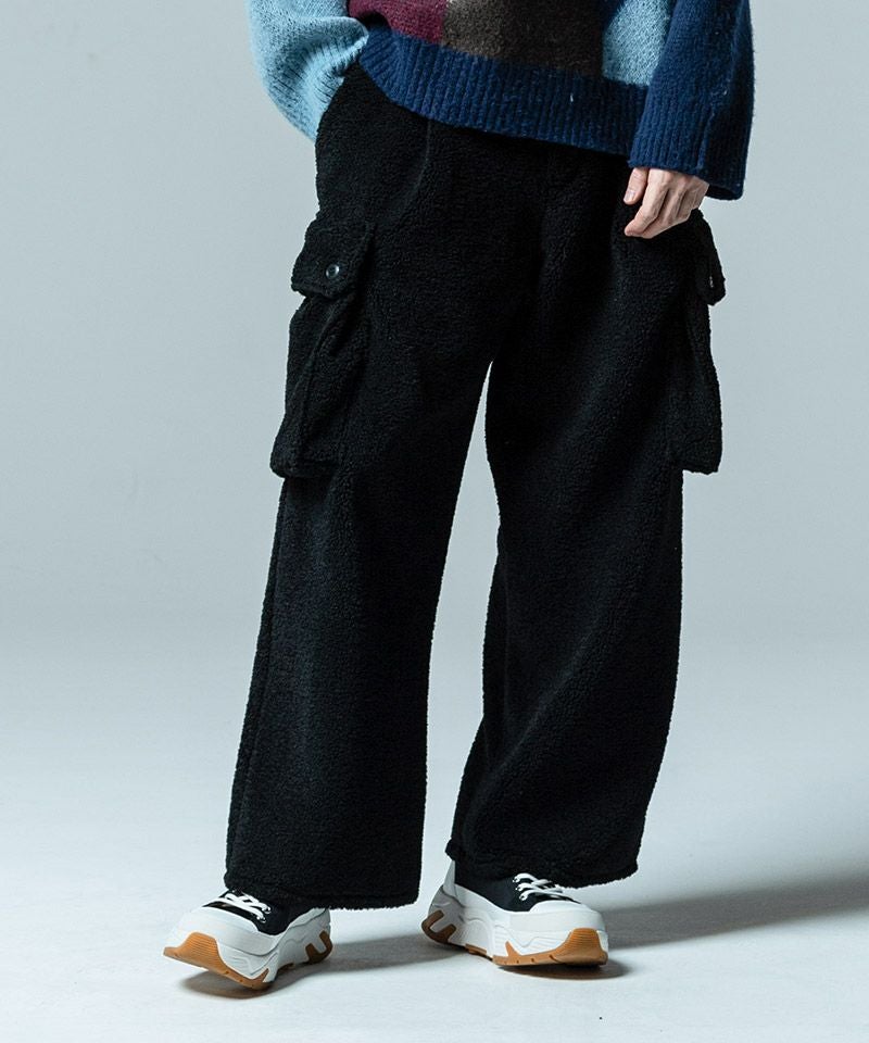 50%OFF【glamb(グラム)】Boa Cargo Pants ボアカーゴパンツ(GB0323-P12