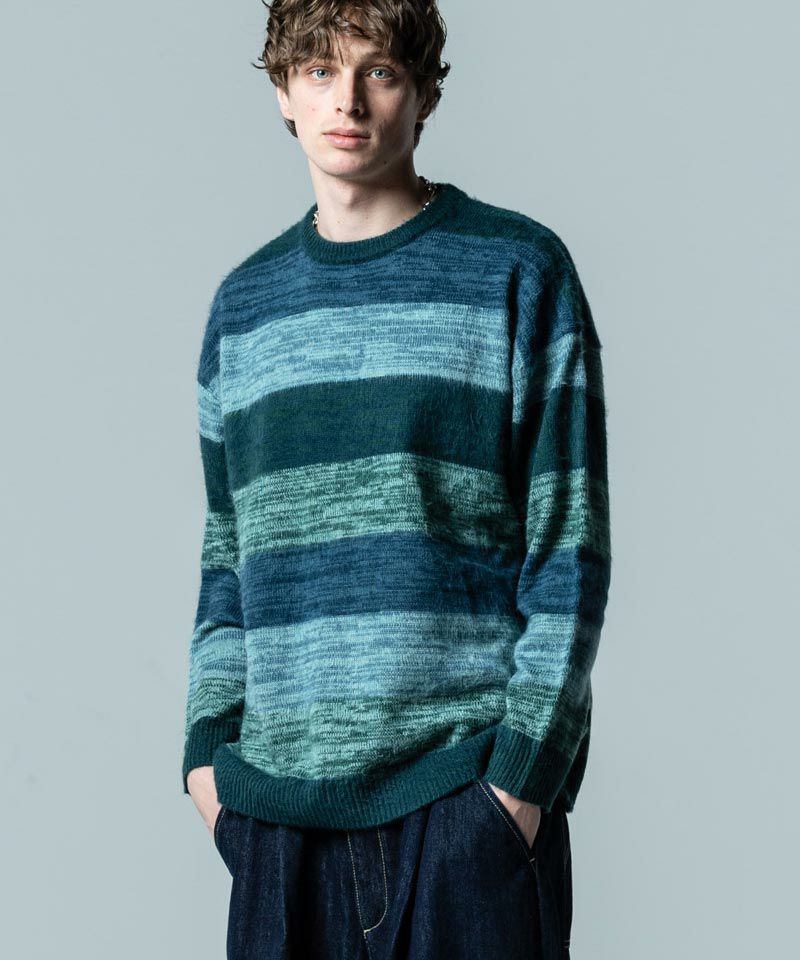 50%OFF【glamb(グラム)】Multi Border Pullover Knit マルチボーダー