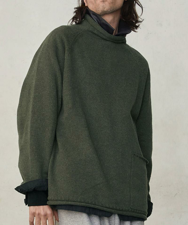 r*6様 EGO TRIPPINGエゴトリッピング ONEPANELSLEEVE 50%OFF【EGO TRIPPING(エゴトリッピング)】FISHERMAN KNIT ニット