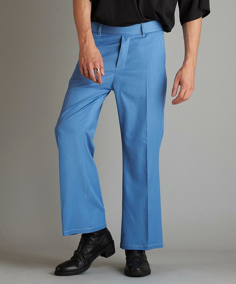 75%OFF【NO ID.(ノーアイディー)】ﾃﾝｾﾙﾃﾞﾆﾑﾊｲｳｴｽﾄﾜｲﾄﾞﾚｯｸﾞPT パンツ