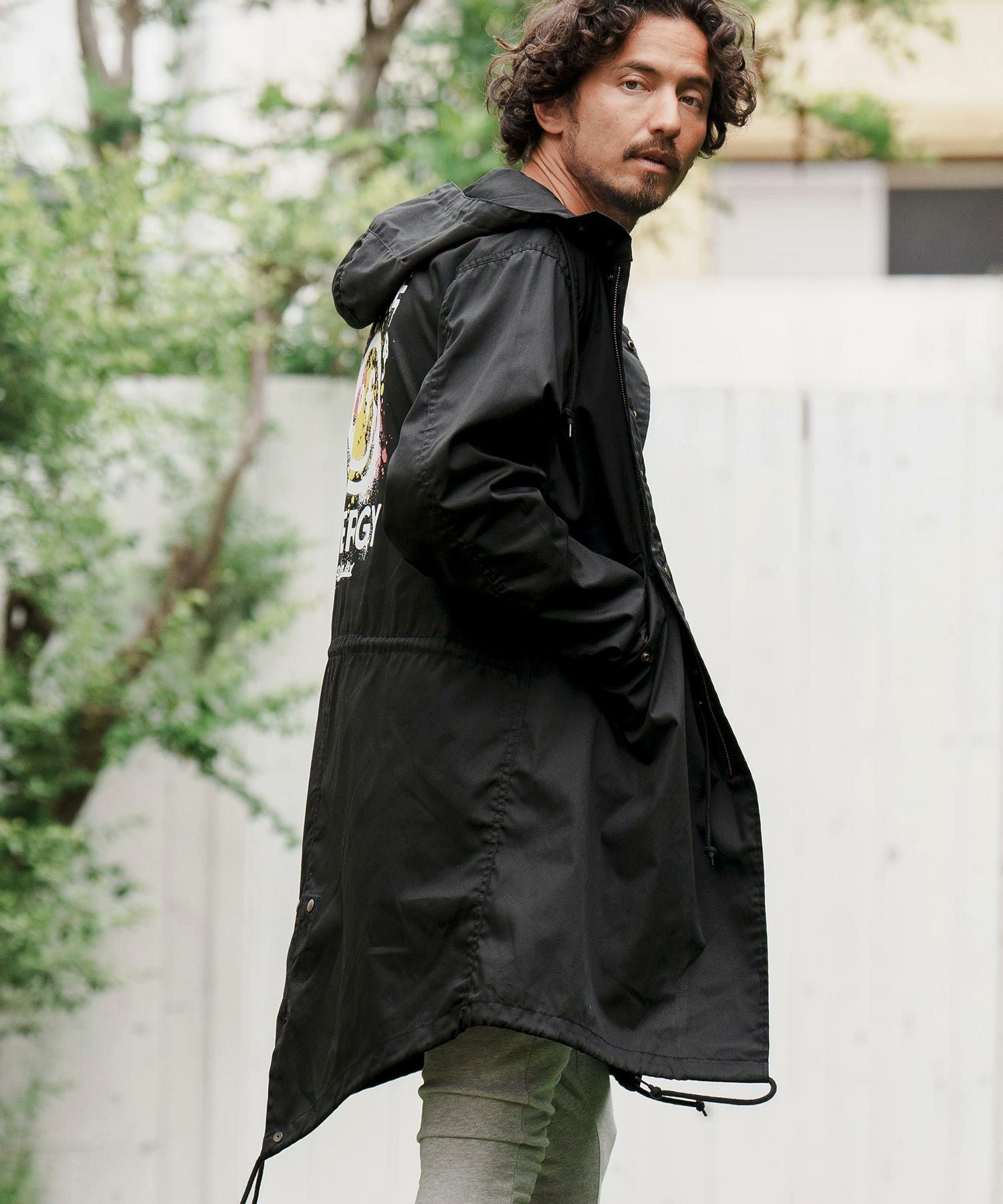 50%OFF【CAMBIO(カンビオ)】Spray Art Print Mods Coat コート(CAM23AW