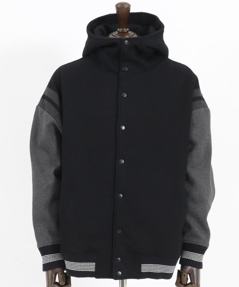 50%OFF【CAMBIO(カンビオ)】Back Brushed Sweat Hooded Studium Jacket 