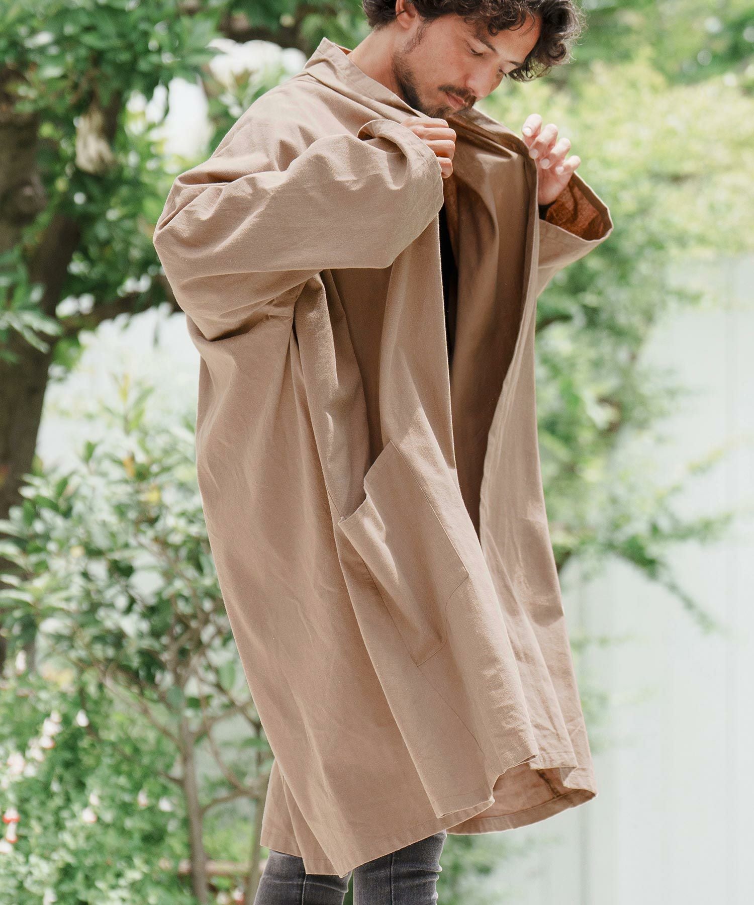 Deuxiemeclasse 麻ガーゼ gownガウン 30%OFF【CAMBIO(カンビオ)】KIMONO Like Gown ガウン(A10423cmb