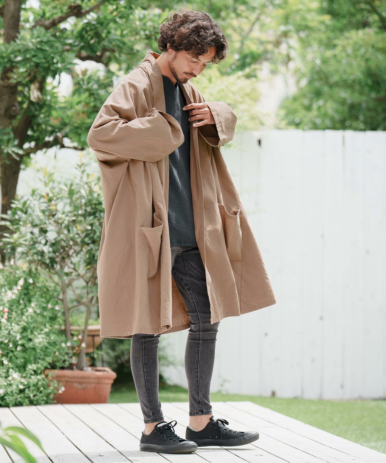 30%OFF【CAMBIO(カンビオ)】KIMONO Like Gown ガウン(A10423cmb