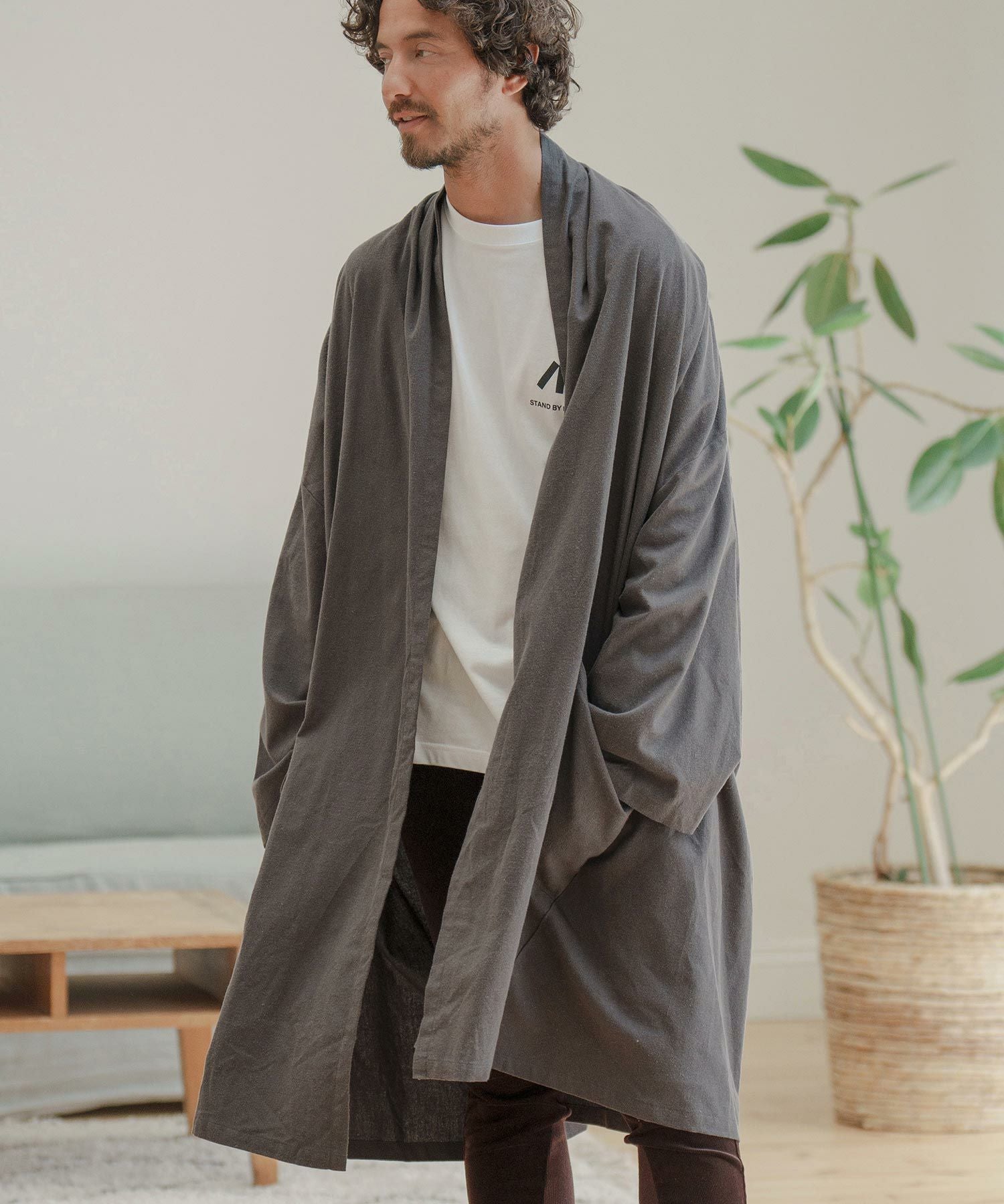 30%OFF【CAMBIO(カンビオ)】KIMONO Like Gown ガウン(A10423cmb