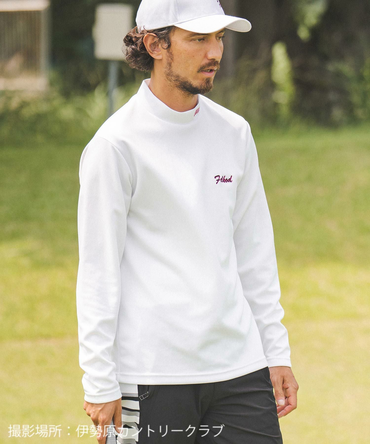 50%OFF【felkod(フィルコッド)】Double Name Embroidery Mock Neck