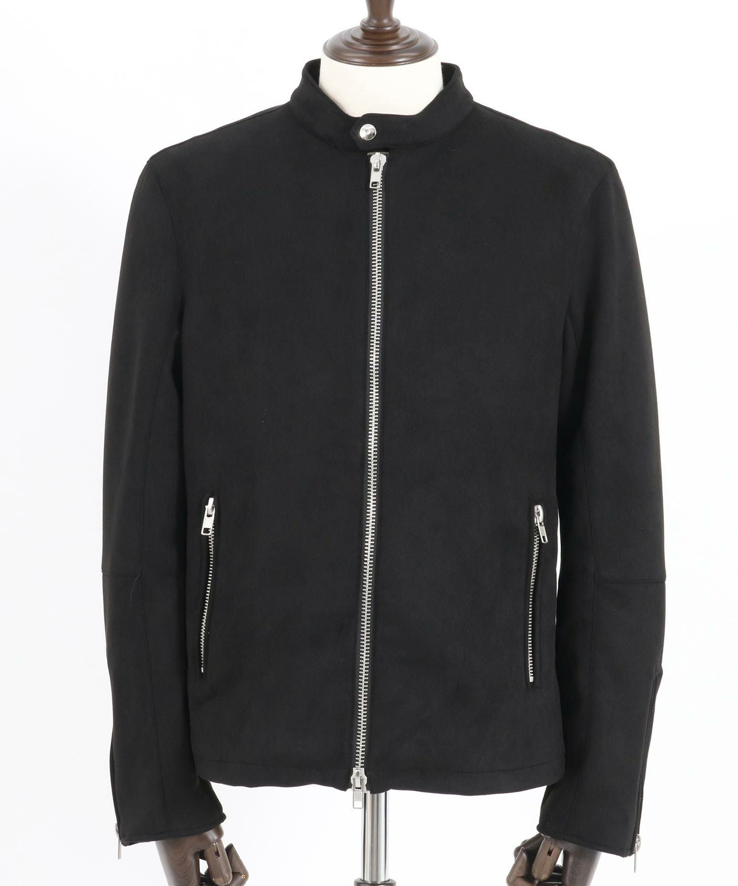 50%OFF【CAMBIO(カンビオ)】フェイクスウェードシングルライダース