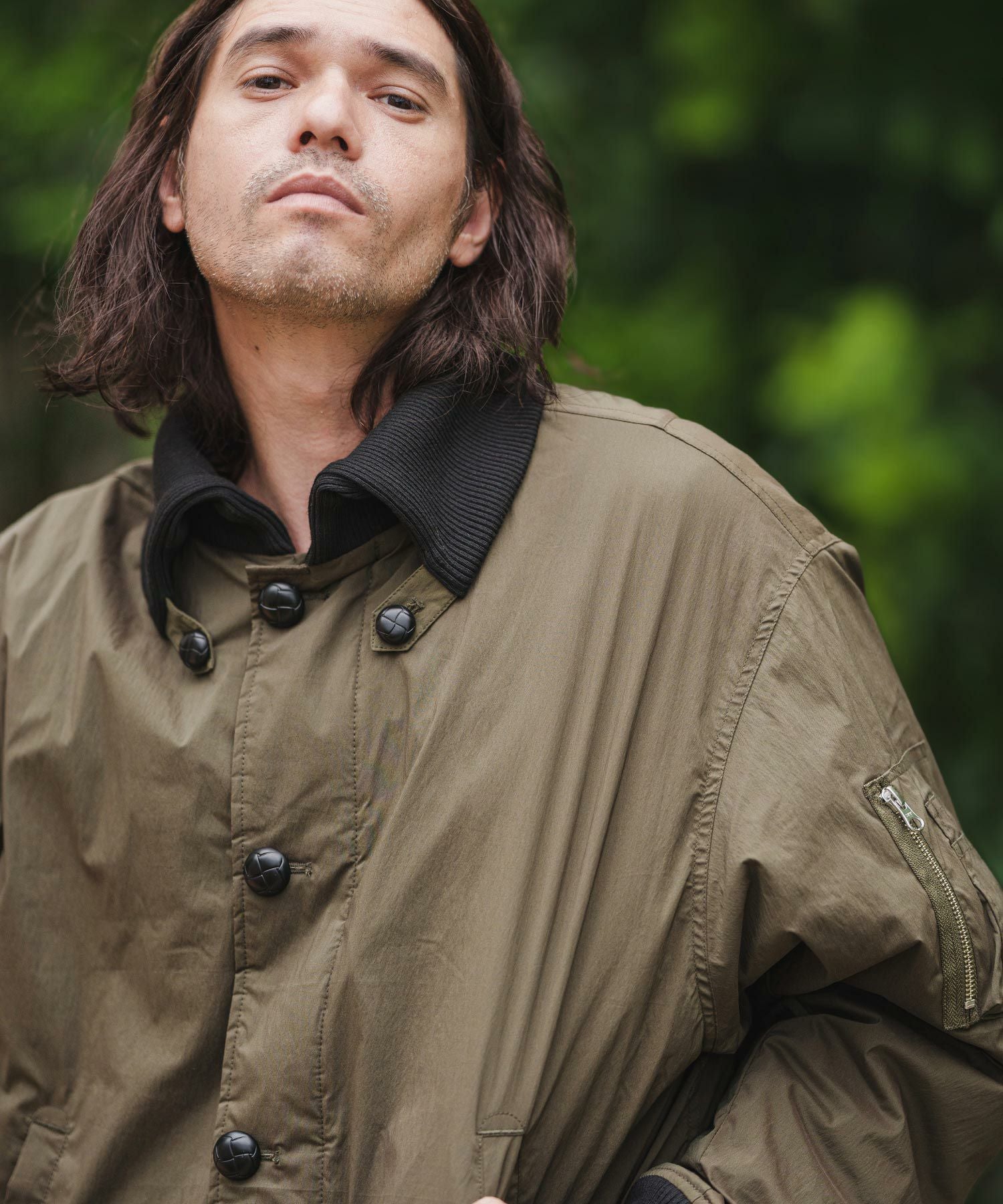 60%OFF【CAMBIO(カンビオ)】Donkey Collar Rib Jacket ミリタリー