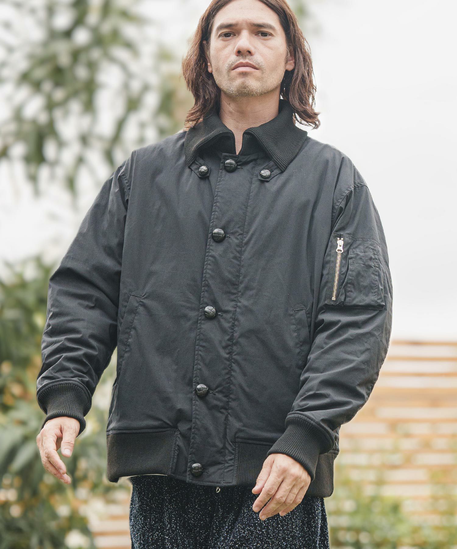 60%OFF【CAMBIO(カンビオ)】Donkey Collar Rib Jacket ミリタリー