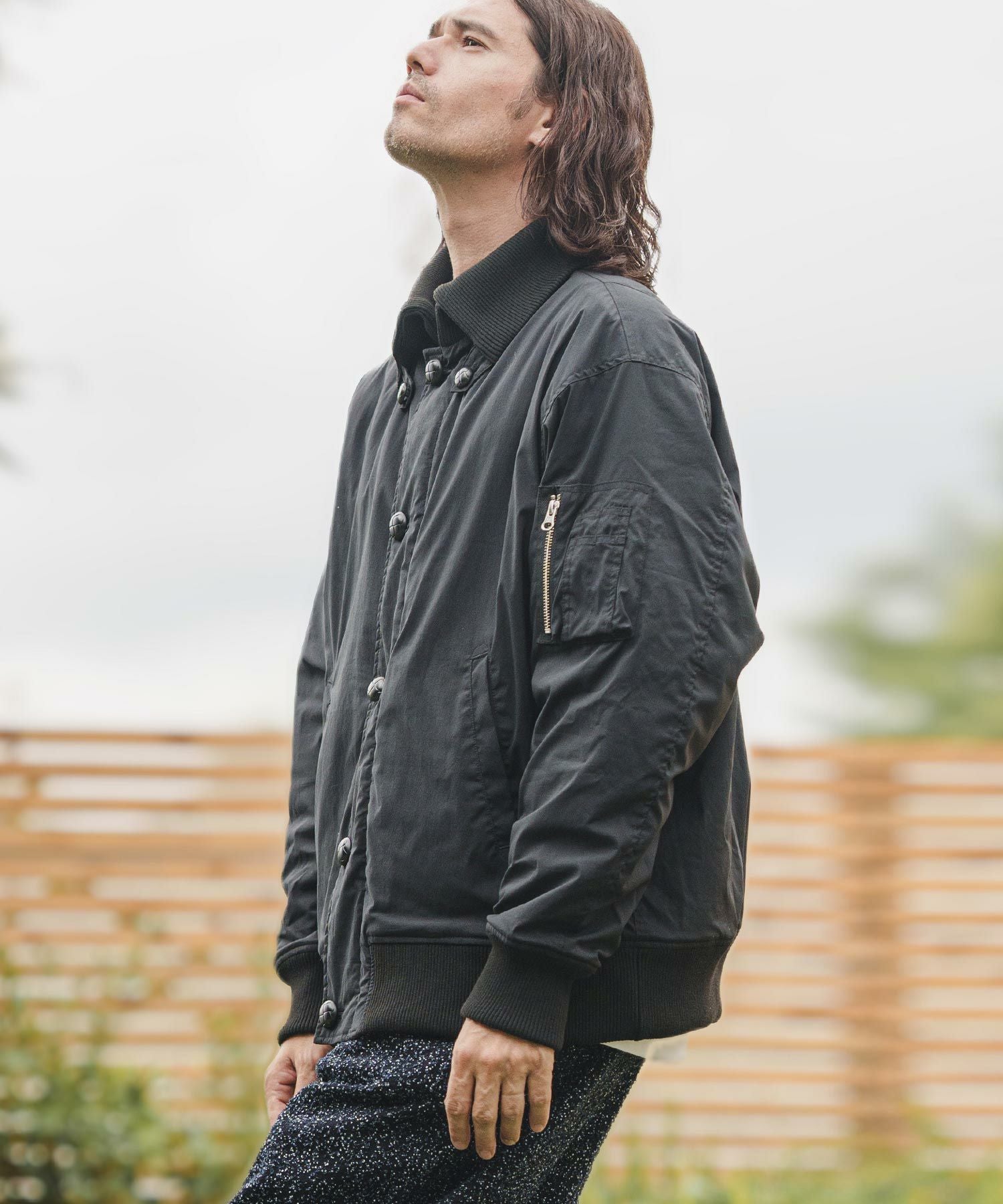 60%OFF【CAMBIO(カンビオ)】Donkey Collar Rib Jacket ミリタリー